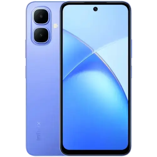 Infinix Smart 10 64GB + 4GB 6.67" 120Hz Display Dual Speakers Dual SIM 4.5G Slim Phone 5000mAh Battery With 15W Charging NFC IP64 Fingerprint Lock Android 15 AI Smart Phones