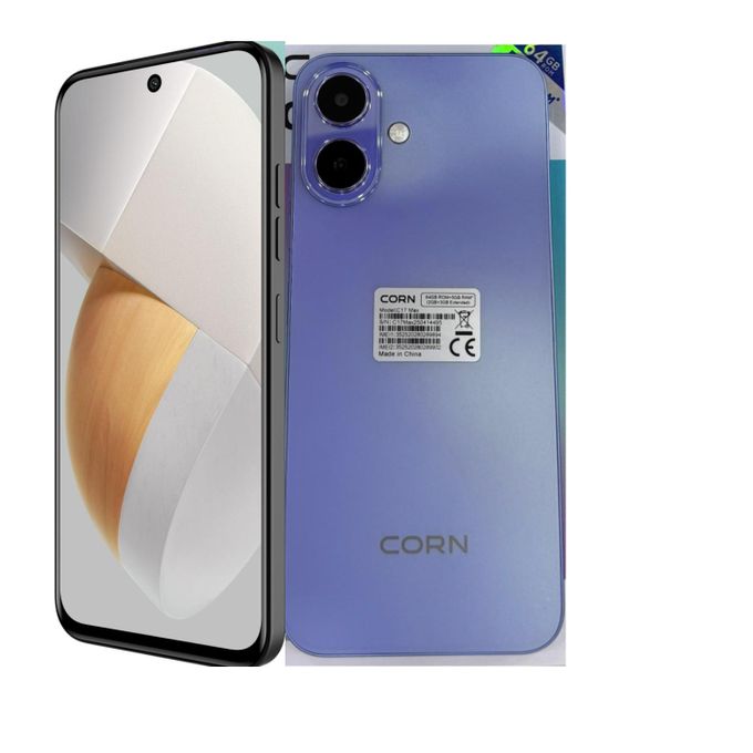 CORN C17 MAX 6.67'' HD * Hole screen 64GB + 5GB (3+2) 5000mAh Battery 3G network 13MP ultra camera 8MP AL camera octa-core Android Dual speaker side-fingerprint smartphone
