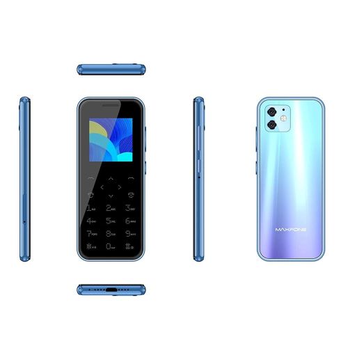 Super Mini Maxfone Max 8 Mobile Phone Touch Button 1.54" Dual SIM BT Dialer 0.3MP 1000MAH MP3 Torch FM Ultrathin Card CellPhone