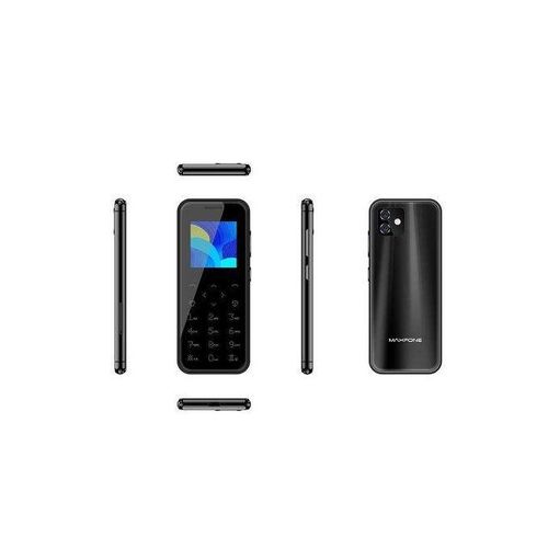 Super Mini Maxfone Max 8 Mobile Phone Touch Button 1.54" Dual SIM BT Dialer 0.3MP 1000MAH MP3 Torch FM Ultrathin Card CellPhone