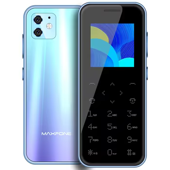 Super Mini Maxfone Max 7 Mobile Phone Touch Button 1.54" Dual SIM BT Dialer 0.3MP 1000MAH MP3 Torch FM Ultrathin Card CellPhone