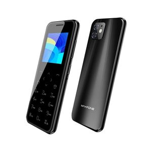 Super Mini Maxfone Max 7 Mobile Phone Touch Button 1.54" Dual SIM BT Dialer 0.3MP 1000MAH MP3 Torch FM Ultrathin Card CellPhone