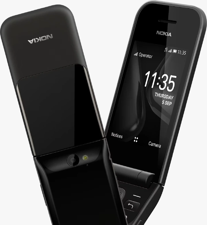 Brand New Nokia 2720 Flip Mobile, Mobile Phone, Dual Screen, Equipped with 4G Internet - Long Battery Life - Compact and Strong Dual Sim Card 4 GB Internal Memory, 512 MB RAM, Dual SIM Featured phone