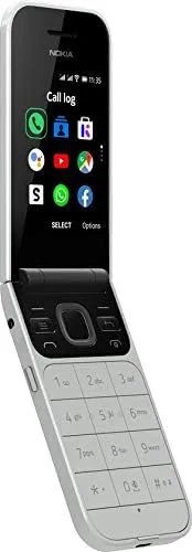 Brand New Nokia 2720 Flip Mobile, Mobile Phone, Dual Screen, Equipped with 4G Internet - Long Battery Life - Compact and Strong Dual Sim Card 4 GB Internal Memory, 512 MB RAM, Dual SIM Featured phone