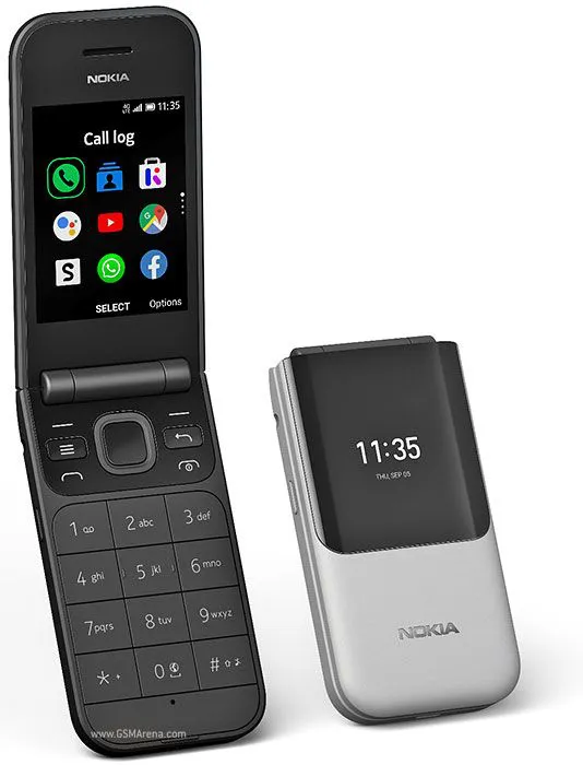 Brand New Nokia 2720 Flip Mobile, Mobile Phone, Dual Screen, Equipped with 4G Internet - Long Battery Life - Compact and Strong Dual Sim Card 4 GB Internal Memory, 512 MB RAM, Dual SIM Featured phone