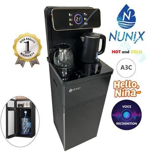Nunix A3C Bottom Loading Water Dispenser, Hot and Cold, Electric Cooling, Voice Recognition