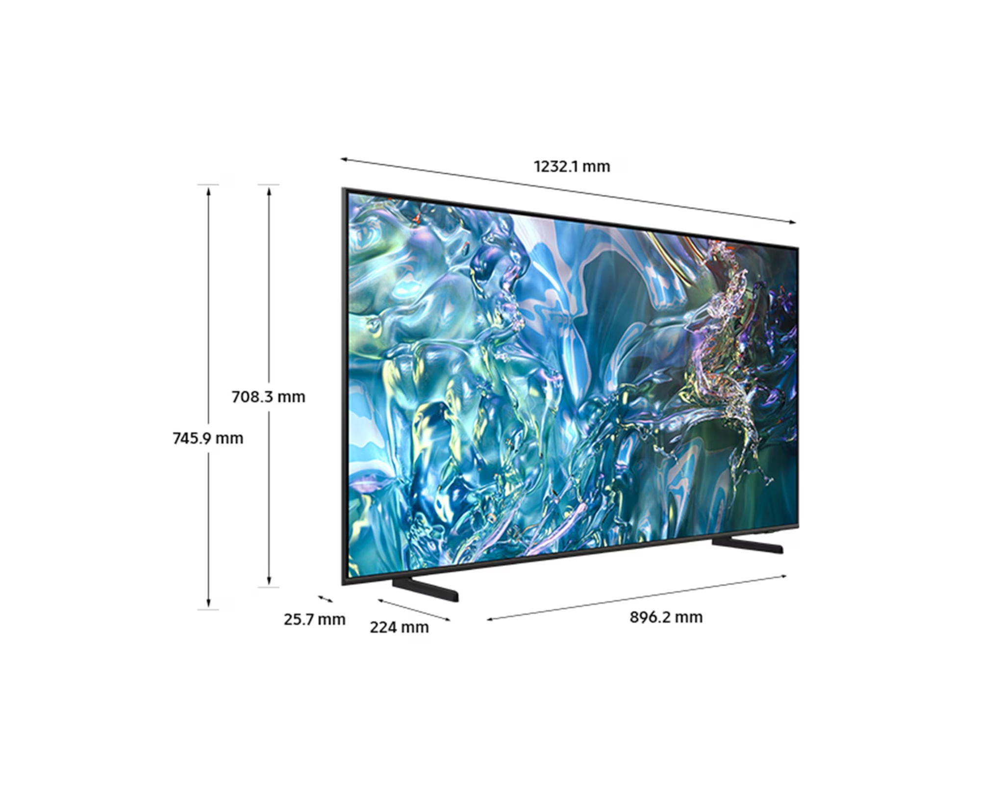Samsung 55Q60D 55" inches QLED Quantum Processor Lite 4K Tizen OS With 100% Color Volume With Quantum Dot, 4K Upscaling & AirSlim Design Smart TV New 2024