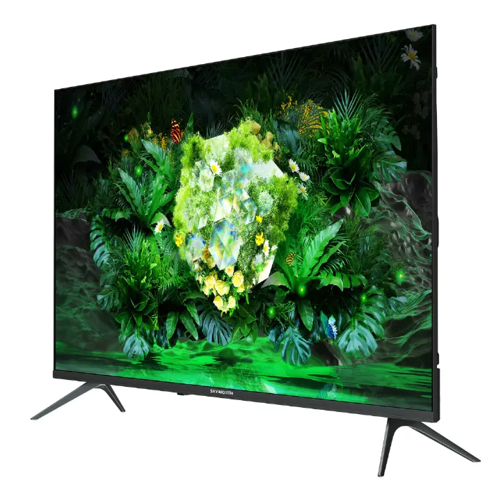 Skyworth 43''inch Frameless Smart Android AI TV Bluetooth Enabled Netflix Youtube I-cast Prime VIdeo Google Play Assistant Television Inbuilt Decoder Built-in Wi-FI