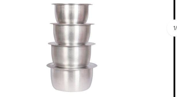 ♦️PERFECT FOR EVERYDAY COOKING-DONT MISS OUT🤗4pcs sufuria 💫 with lidsStainless aluminium offers cooking performance.



Ideal for open jiko or firewood cooking.



Durable and easy to clean



High