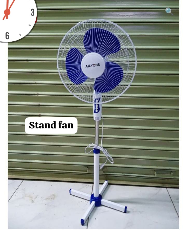 🤪FEEL THE POWER OF ADJUSTABLE AIRFLOW🫰AILYONS 16 Inch Modern Standing Fan.3 speed, Special design fan blade & powerful motor for strong air delivery. Quiet operation. Night lamp. Tilting angle adjus