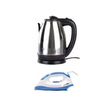 🥳✅️CLAIM YOUR FREE KETTLE WITH PURCHASE 💫AILYON Quality HD-198A Electric Dry Iron Box+FREE 2L EUROCHEF ELECTRIC KETTLE