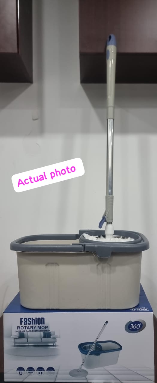 ♦️EFFORTLESS CLEANING-CLEAN WITH EASE👌*Fashion rotary mop 17L bucket, 112cm mop, 2 rags



*idealandconvenientforuse, durableeasy to use and maintain!*