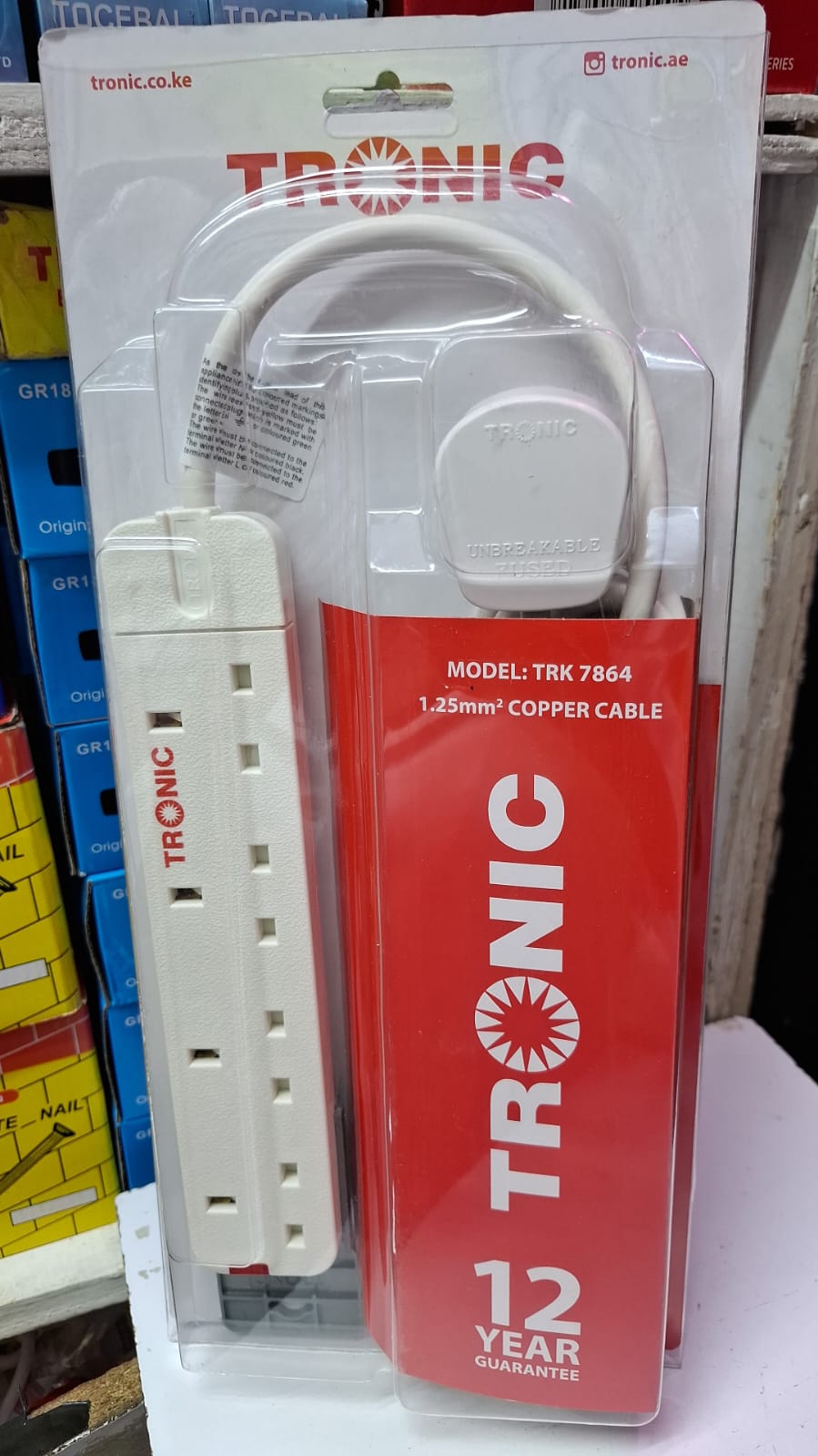 Tronic extension cable - reliable and versatile electrical accessory designed for both home and office use. Manufactured under the Tronic brand, it is known for combining safety, durability, and conv