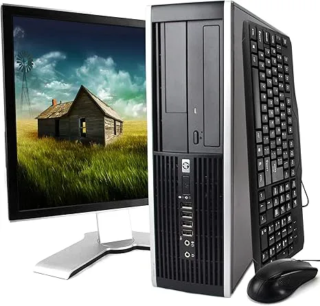 HP 8300 Elite SFF Desktop CPU Intel Core i5 @3.0GHz 4GB RAM 500GB HDD + 17 inches monitor  windows10 pro& office installed