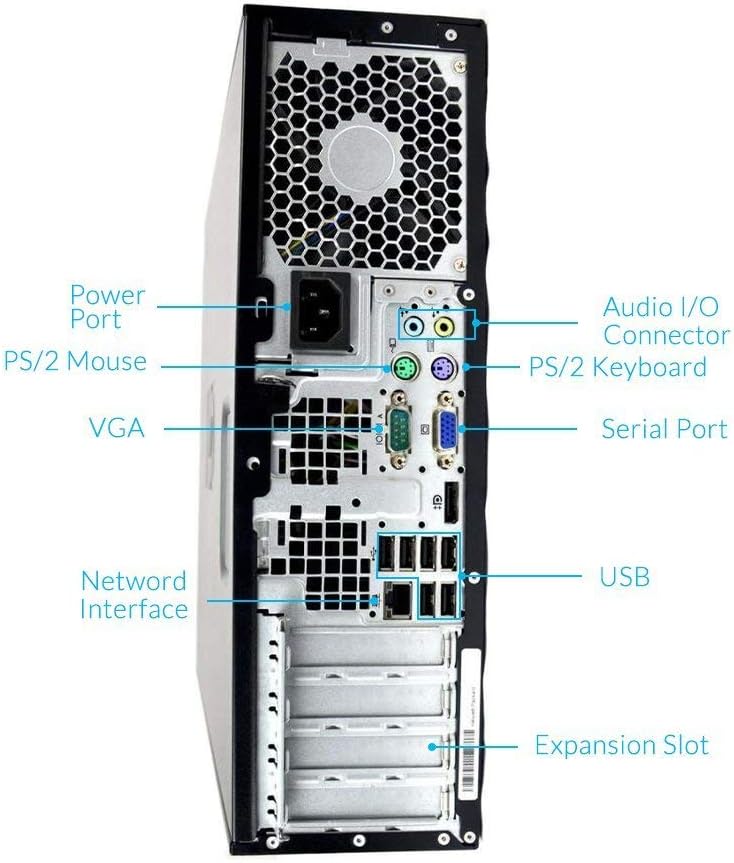 HP 8300 Elite SFF Desktop CPU Intel Core i5 @3.0GHz 4GB RAM 500GB HDD + 17 inches monitor  windows10 pro& office installed