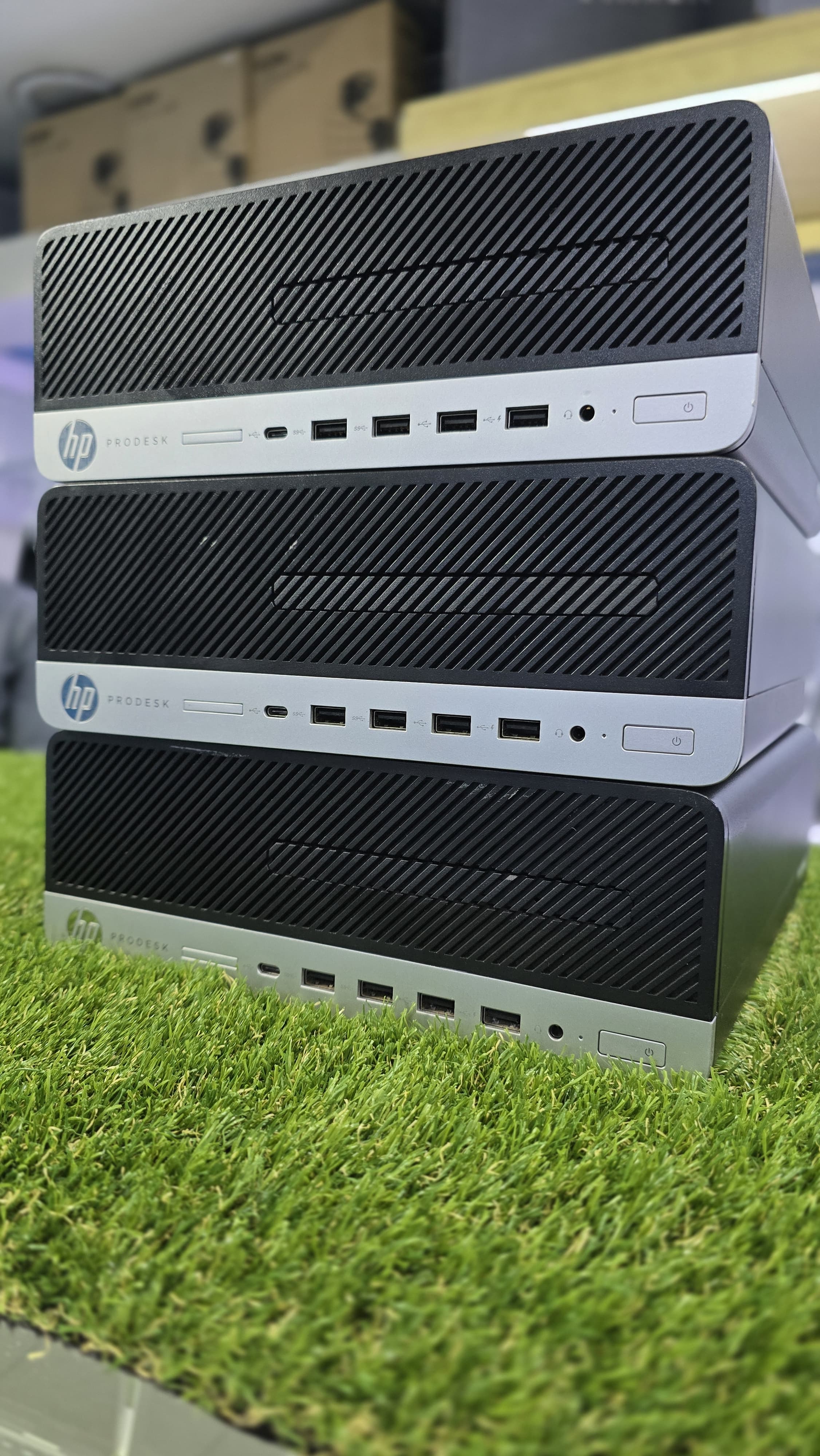 HP ProDesk 600 G4 SFF Desktop Core i5 8700 3.2Ghz Turbo 4.6Ghz 12 CPU’s 8GB 500 GB HDD PSU 250W DP VGA USB-C USB 3.1 Gigabit LA