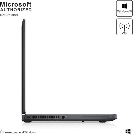 Dell Latitude E5250 12.5in Laptop, Intel Core i5-5200U 2.2GHz, 8GB RAM, 256GB Solid State Drive, Windows 10 Pro & office installed
