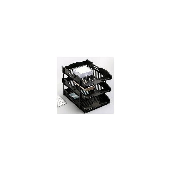 3 Tier document Trey Letter Tray Side Load, Desktop File Organizer