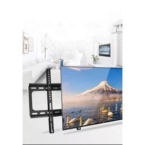 DURABLE TV Wall Bracket Mount Fixed Monitor Bracket High Profile Most 26"-65" Flat Curved Compatible With All TV Screen Wall Mount Bracket