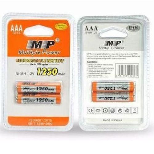 MP Multiple Power AAA 1.2V 1250mAh Rechargeable Battery