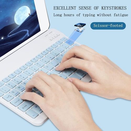 QUALITY  Wireless Keyboard and Mouse Bluetooth Rechargeable Wireless Mouse Keyboard Set Ultra-Slim Portable Compact Keyboard and Mouse Combo for Computer/PC/Windows/Win7/8/10/11