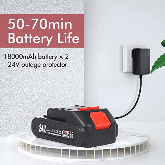 Cordless Portable 300W Pressure Washer, 6 In 1 Nozzle, 10-cell Battery for Driveways, Cars, Fences, Decks, Patios, and Outdoor Cleaning