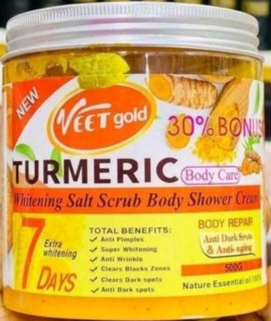 VEET Gold Tumeric Scrub Body Shower Cream 500g.