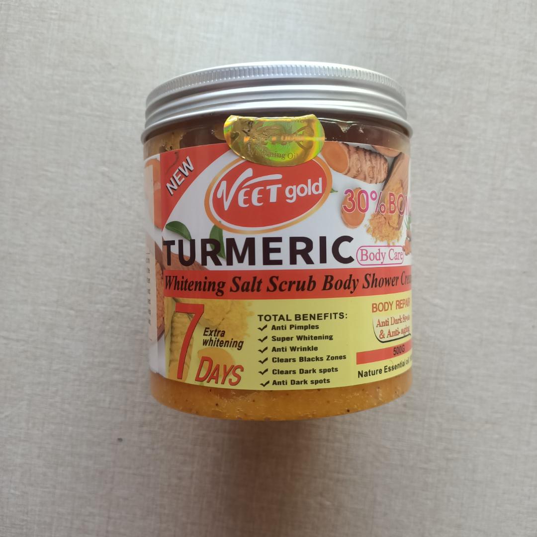 VEET Gold Tumeric Scrub Body Shower Cream 500g.