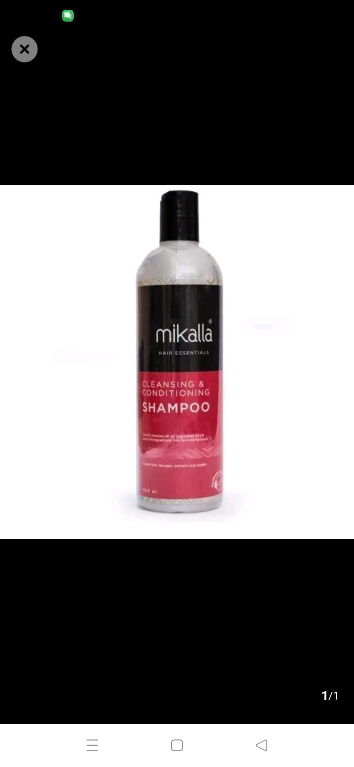 Mikalla cleansing and conditioning shampoo