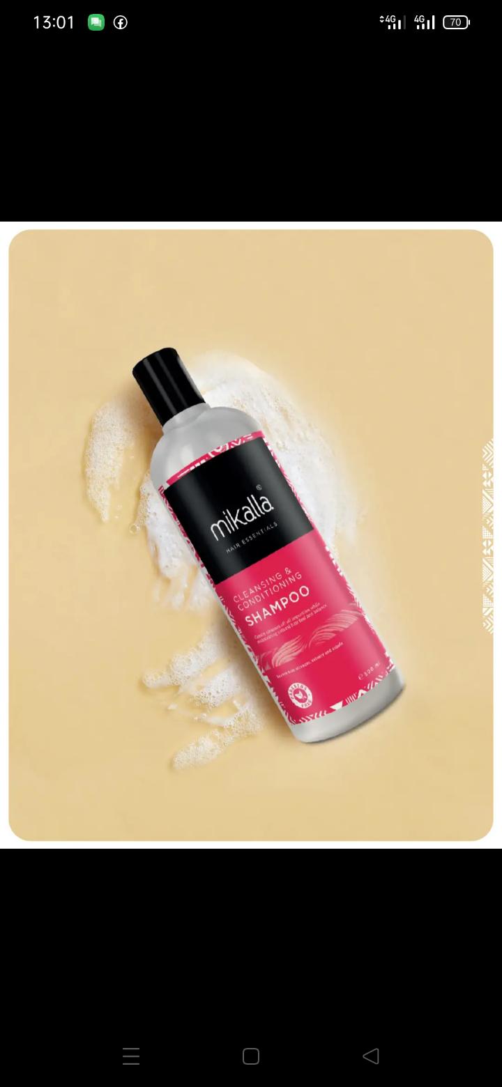 Mikalla cleansing and conditioning shampoo