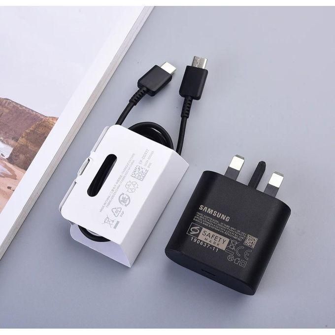 Samsung 25W Original PD Complete Charger & Adapter USB-C Super Fast Charger.