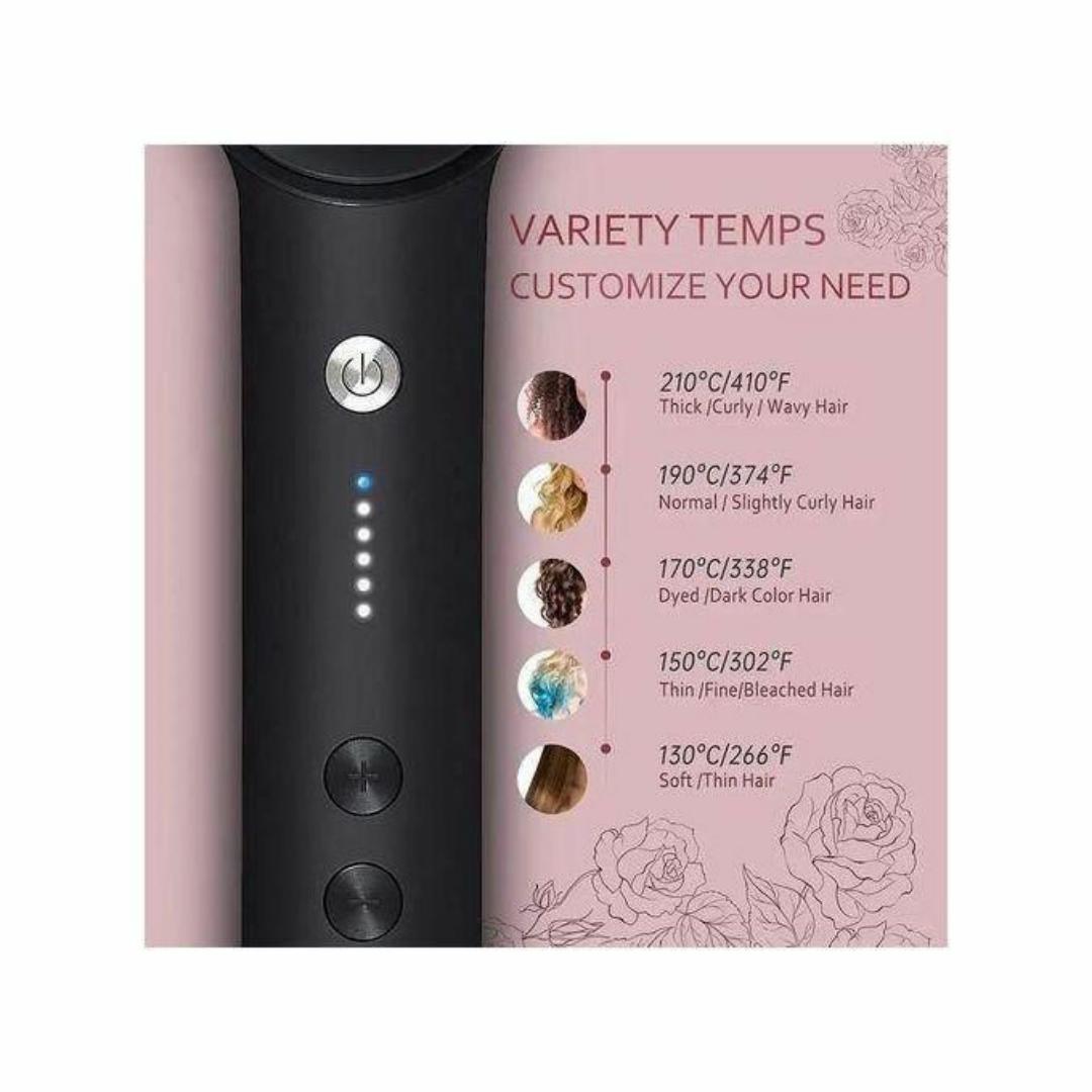 Electric Hair Straightener Brush Iron Hot Comb