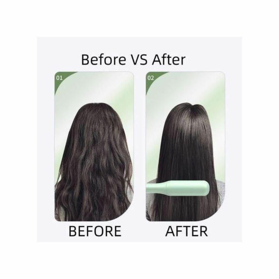 Electric Hair Straightener Brush Iron Hot Comb