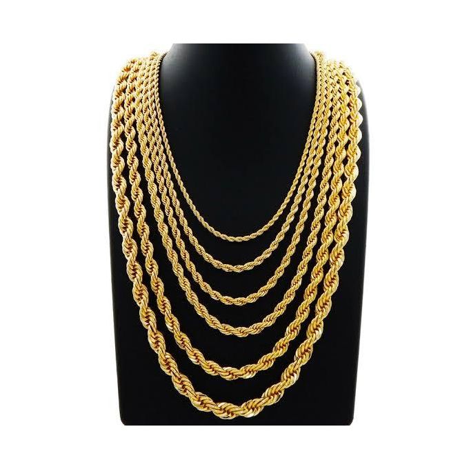 High Quality Rope Gold Chain