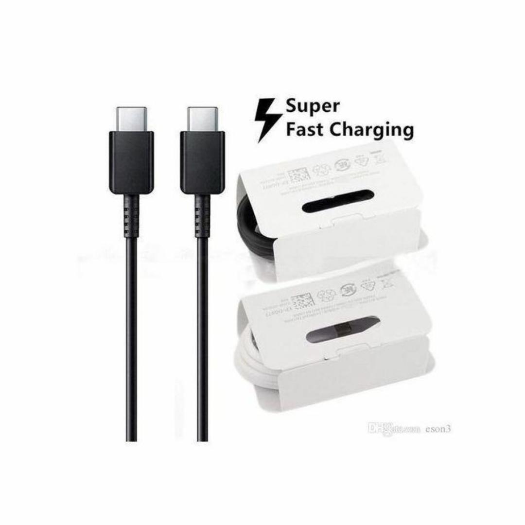USB C-C Fast Charger Data Cable 1M Mobile Phone USB Charging Line For Android Type-C Charge Wire Cord Line