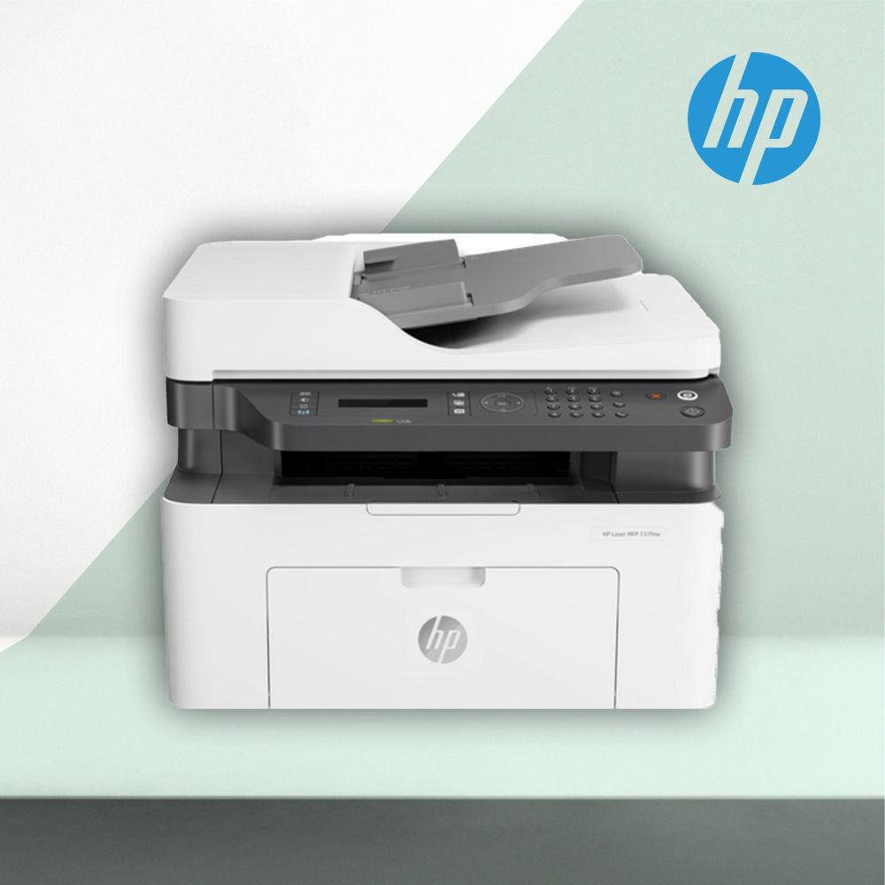 HP Laser MFP 137fnw Mono Multifunction Laser Printer