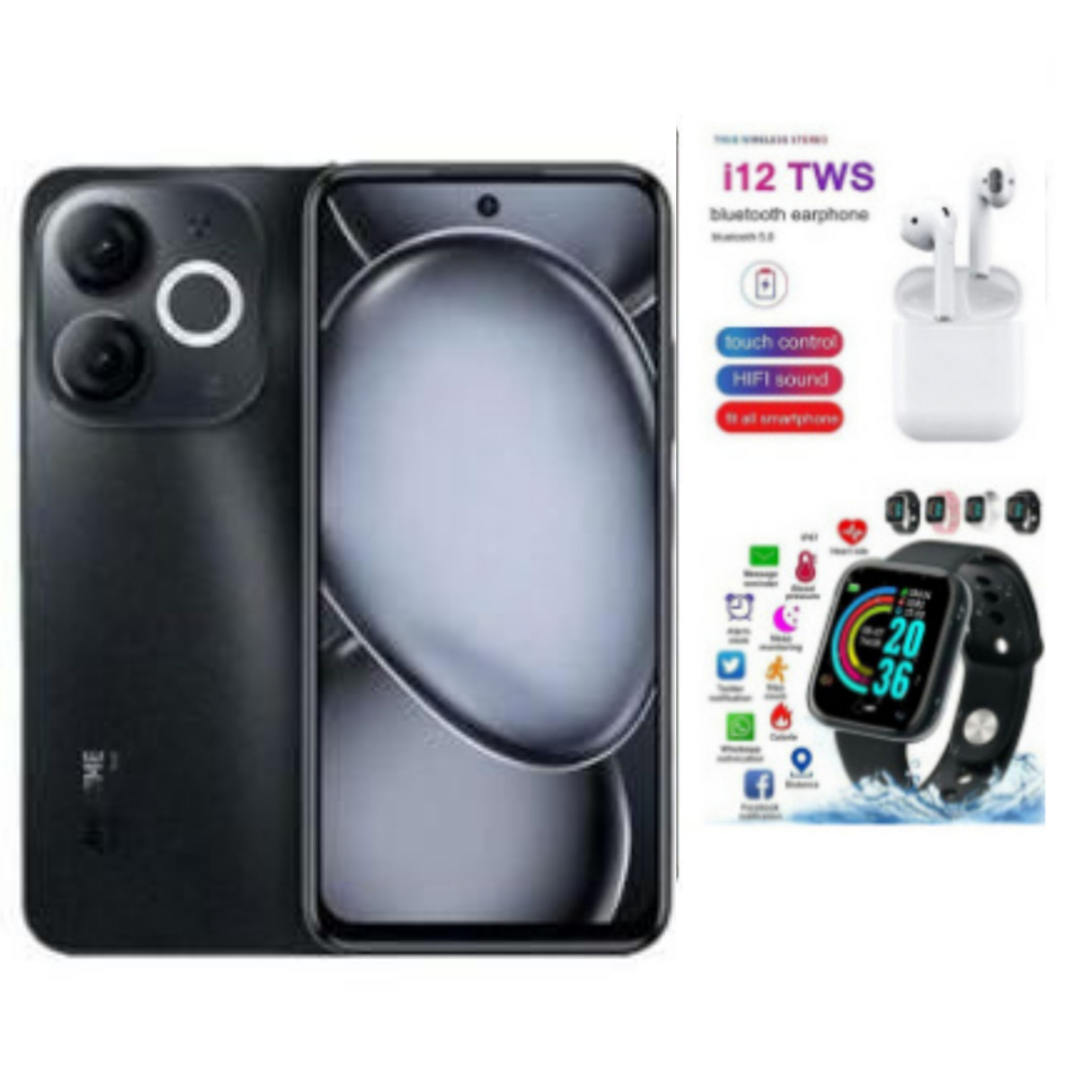 SPECIAL OFFER BRAND NEW Itel A80 6.7" 4GB (expandable upto 8gb )RAM+128GB Storage, Android 14, 5OMP Camera,5000 mAh battery COMES WITH FREE GIFTS