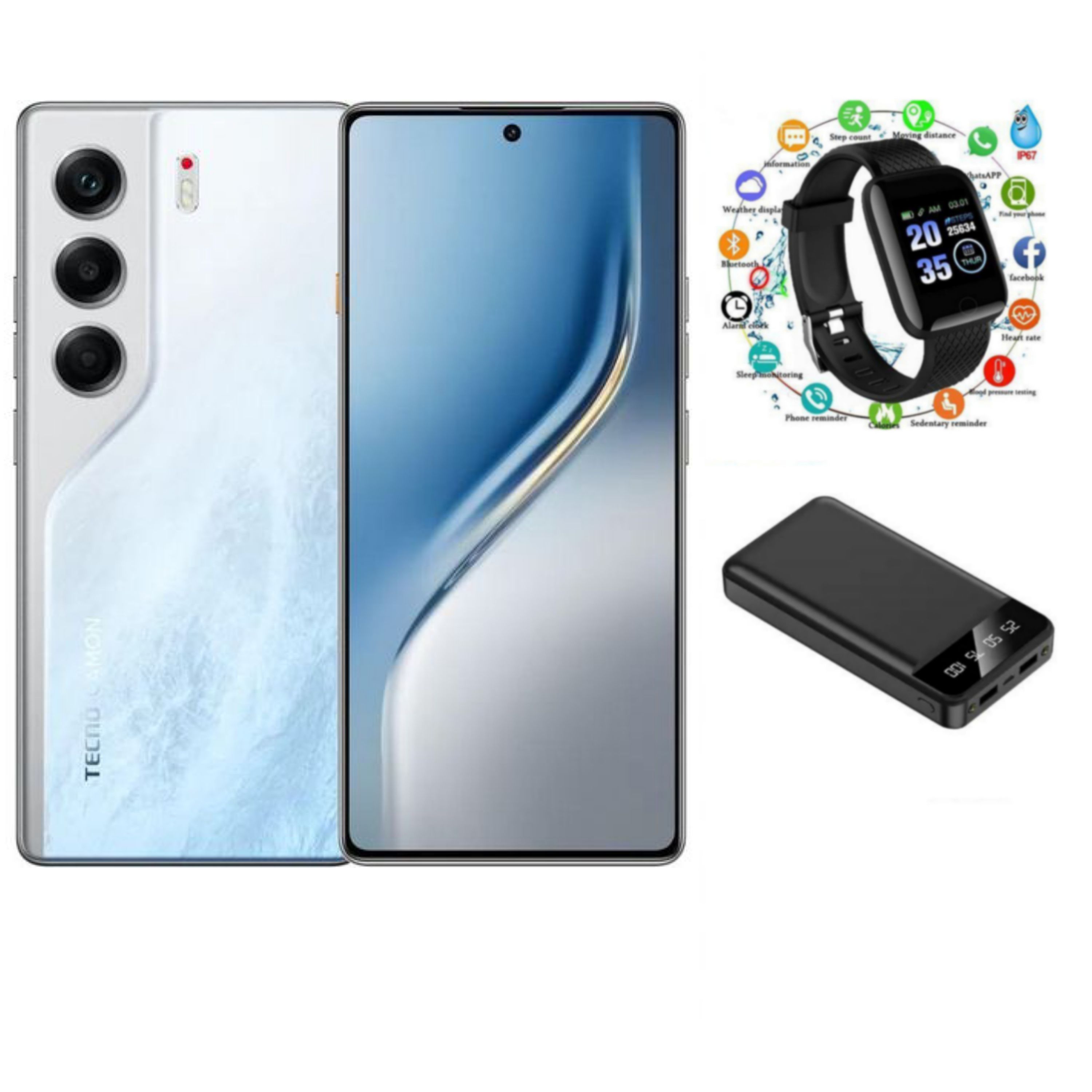 BEST PRICE!! FREE GIFT!! BRAND NEW Tecno CAMON 40 8GB RAM +128 GB 6.78 INCHES ROM 5200 MAH BATTERY DUAL SIM ON SREEN FINGERPRINT
