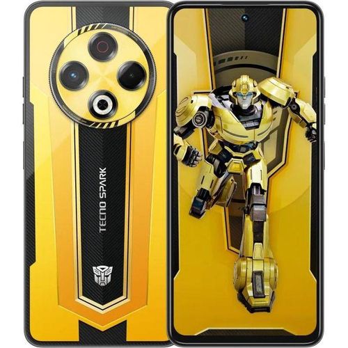 Tecno SPARK 30 Transformer, 6.78'', 128GB ROM+8GB RAM*(+8GB Extended Ram)_ SONY IMX682 64MP Camera (4G Dual SIM), 5000mAh-BumbleBee Edition