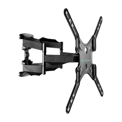 Full Motion TV Wall Mount for 37" to 70 inch Screens up to 88 lbs ONKRON M5L, Black