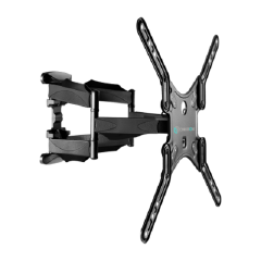 Full Motion TV Wall Mount for 37" to 70 inch Screens up to 88 lbs ONKRON M5L, Black