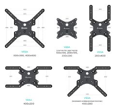 Full Motion TV Wall Mount for 37" to 70 inch Screens up to 88 lbs ONKRON M5L, Black