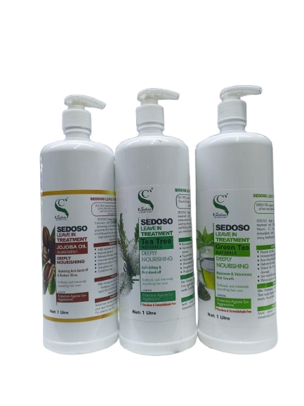 Sedoso Leave-In Treatment Deep Conditioning & Shine Boost Designed to tame frizz and smooth rough texture enhances manageability making styling easier and more effortless. suitable for all hair types.