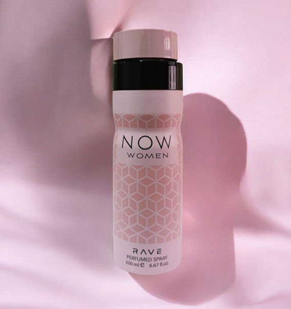 RAVE Now Women Perfumed Body Spray 200ml floral fruity deodorant body spray suitable for women