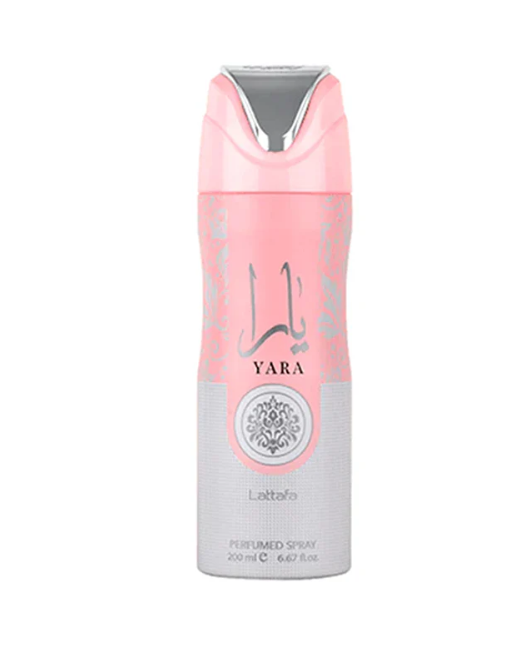 Yara Pink Perfume Deodorant 200ml by Lattafa Yara pink original floral fruity deodorant spray from dubai perfect for everyday wear