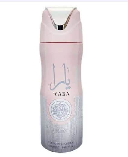 Yara Pink Perfume Deodorant 200ml by Lattafa Yara pink original floral fruity deodorant spray from dubai perfect for everyday wear