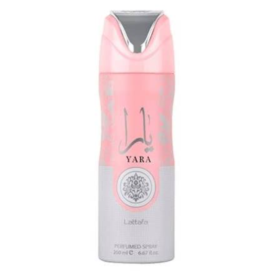 Yara Pink Perfume Deodorant 200ml by Lattafa Yara pink original floral fruity deodorant spray from dubai perfect for everyday wear