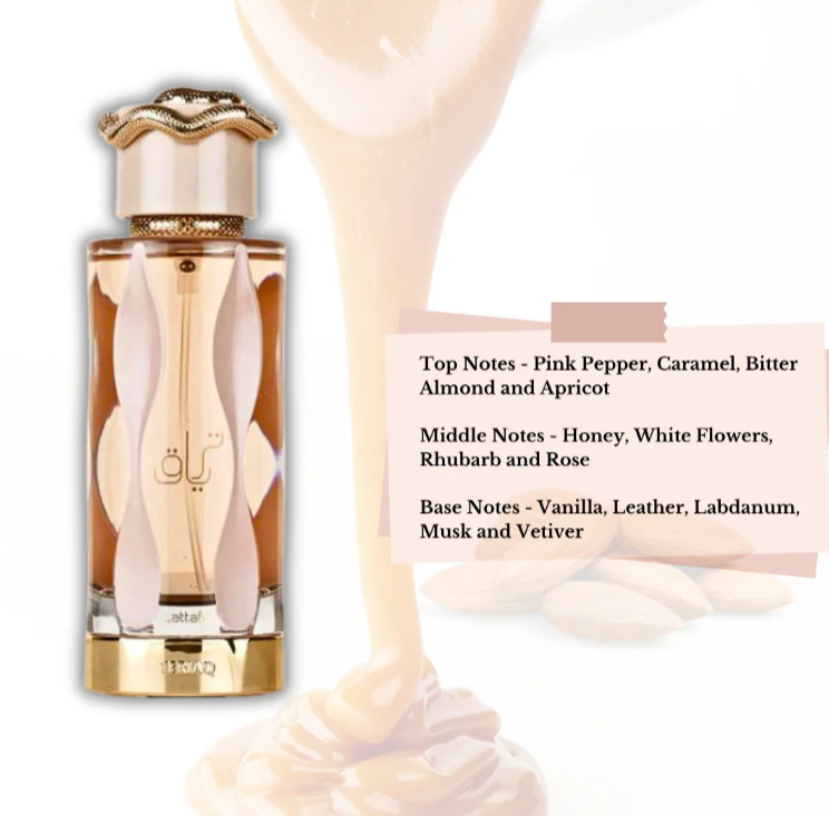 TERIAQ EDP Spray 100ML (3.4 OZ) by Lattafa, Long Lasting Perfumes for Men & Women | Caramel, Leather, Musky, Sweet