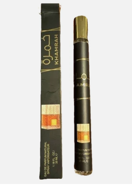 Khamrah By Lattafa Perfume Travel Size 35ML Eau De Parfum Khamrah Unisex Eau de Parfum Pocket Spray  the perfect choice to shine brightly