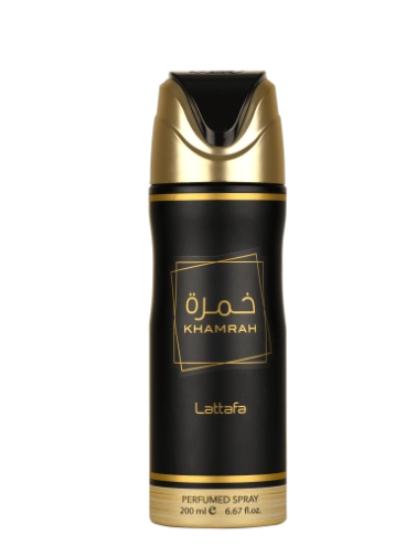 Lattafa Khamrah Body Spray 200ml Warm, Sweet, and Spicy Scent Lattafa Khamrah Perfumed Deodorant 200ml  Unisex Fragrance